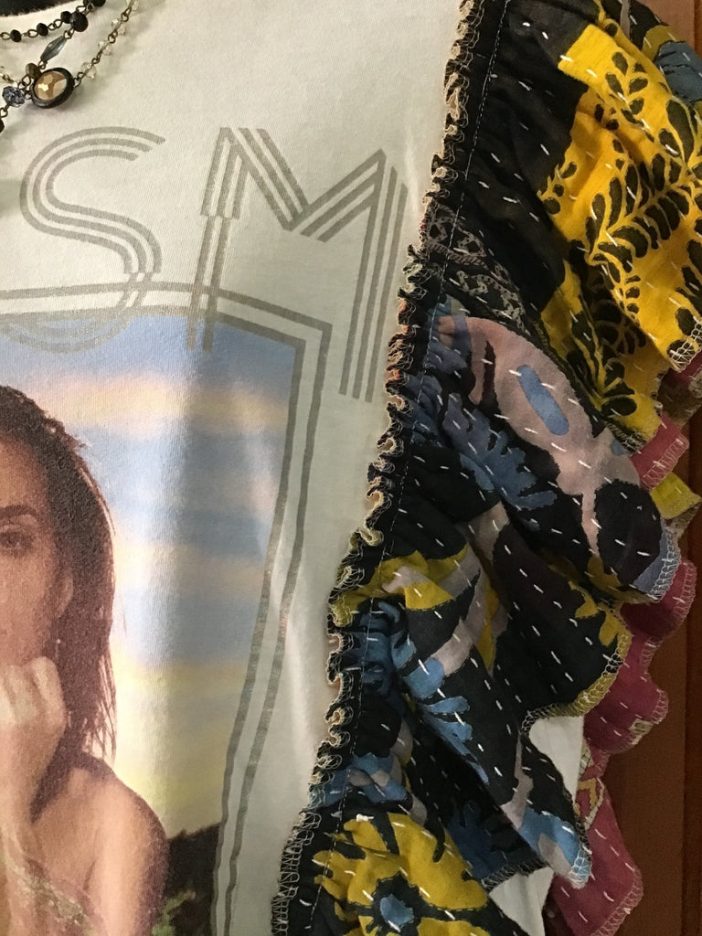 Katy Perry PRISM ruffle sleeves kantha tee - Main Street Threads