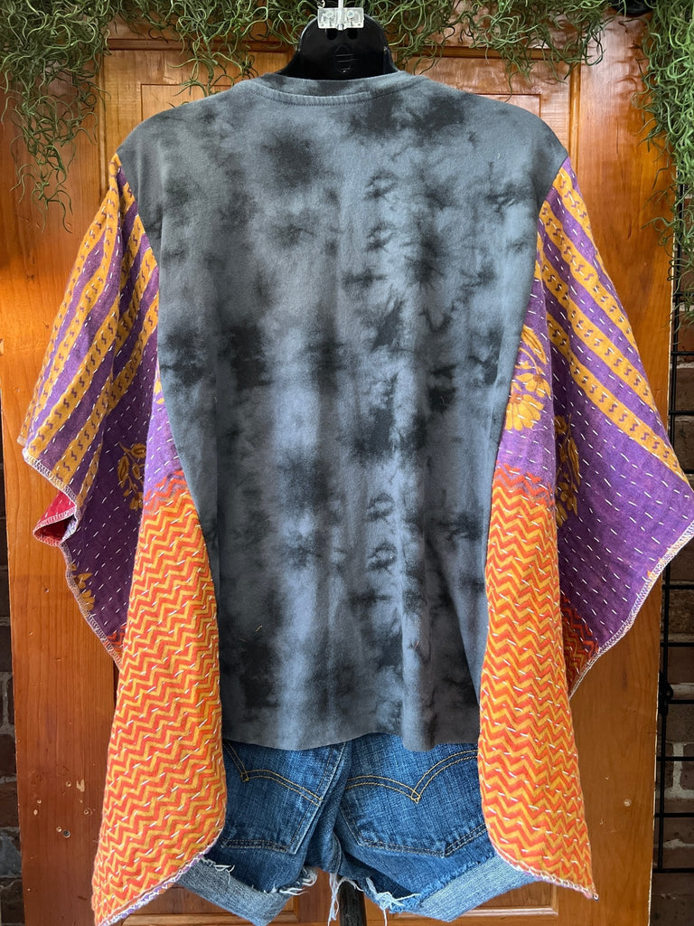 KISS Detroit Rock City kantha poncho - Main Street Threads