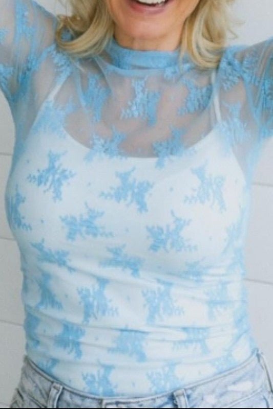 Lacey Mesh layering top - Main Street Threads