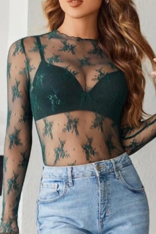 Lacey Mesh layering top - Main Street Threads