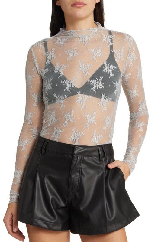 Lacey Mesh layering top - Main Street Threads