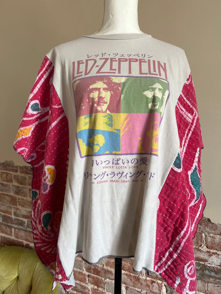Led Zeppelin Kantha poncho - Main Street Threads