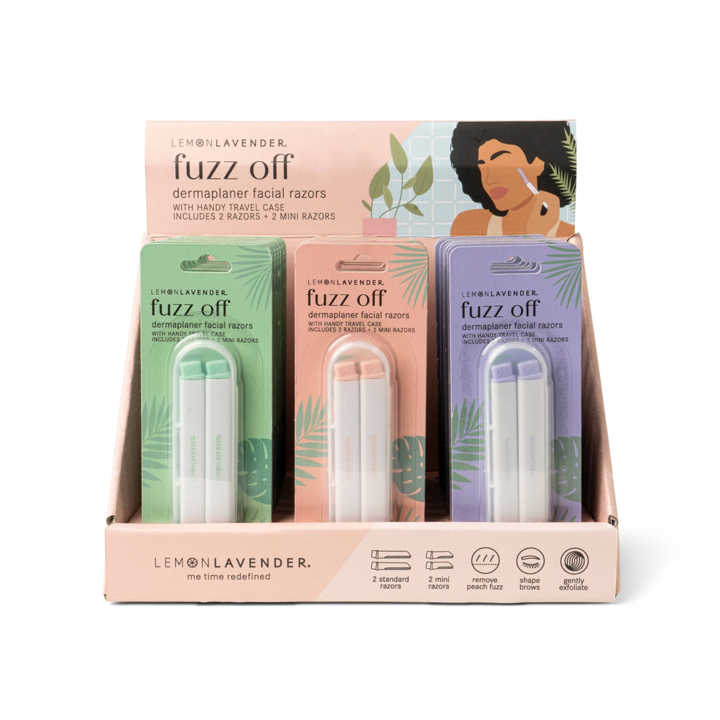 Lemon Lavender Fuzz Off Dermaplaner Facial Razor - Main Street Threads