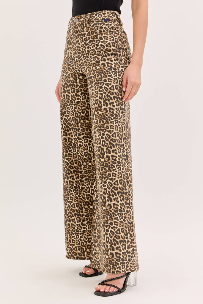 Leopard High Rise Wide Leg - Main Street Threads