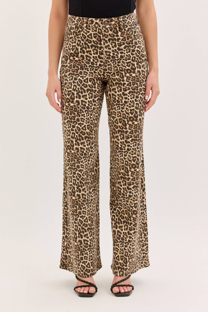 Leopard High Rise Wide Leg - Main Street Threads