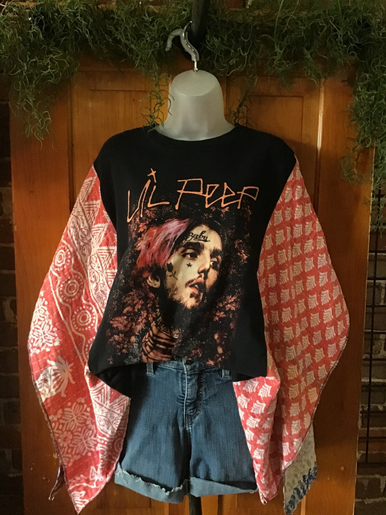 Lil Peep kantha poncho - Main Street Threads