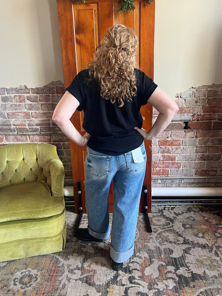 Lovervet “ ROSY POSY” double cuff jeans - Main Street Threads