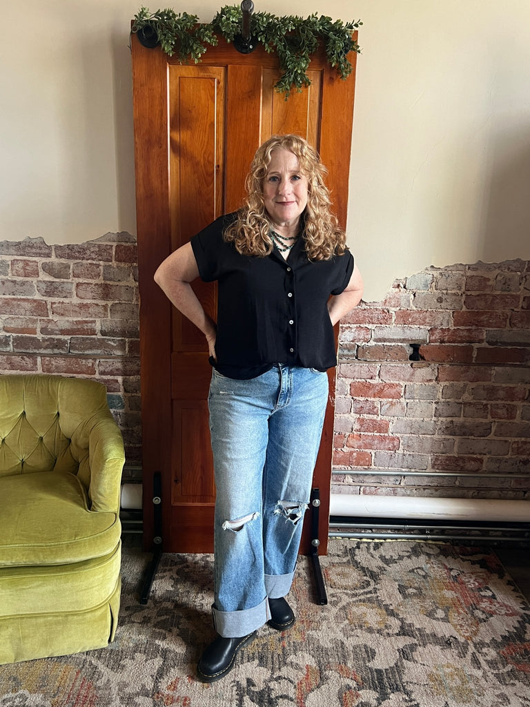 Lovervet “ ROSY POSY” double cuff jeans - Main Street Threads
