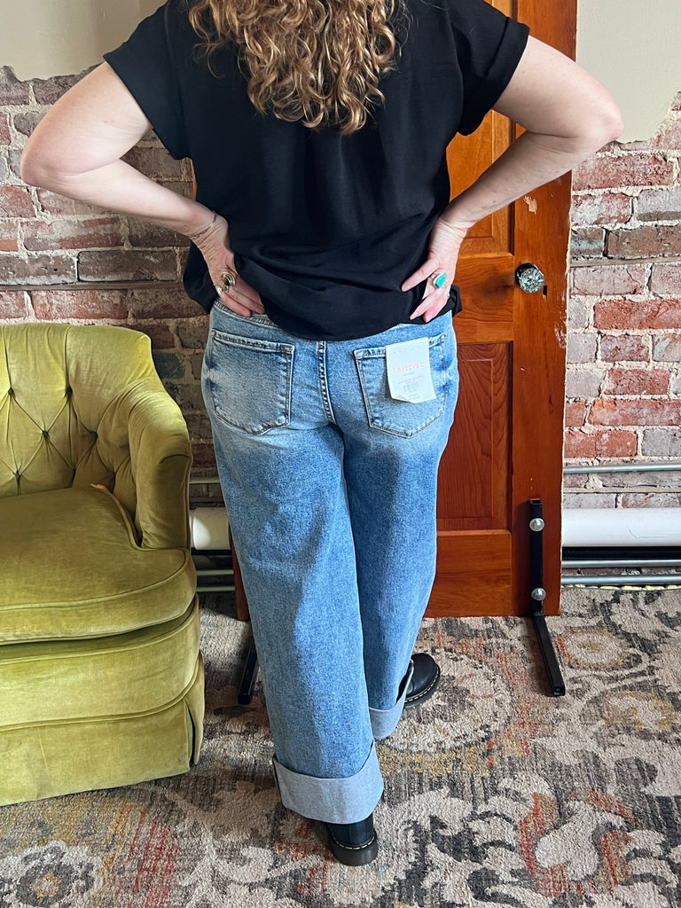 Lovervet “ ROSY POSY” double cuff jeans - Main Street Threads