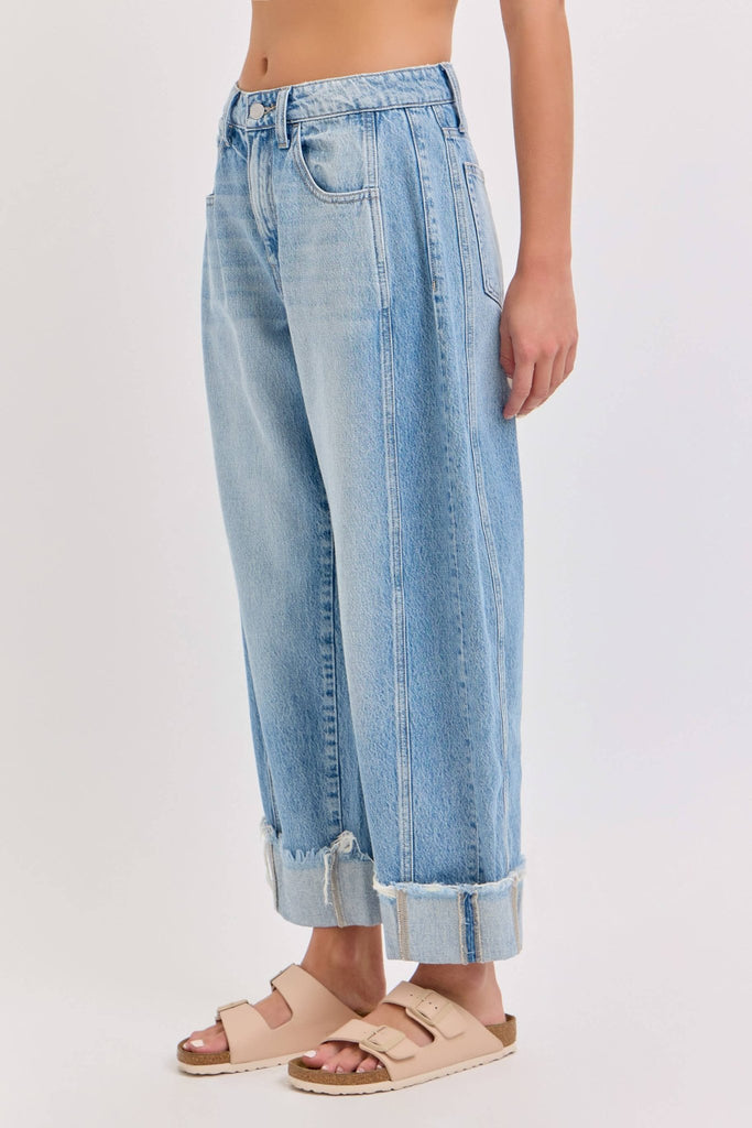 Mid Waist Barrel Leg with Cuff - Main Street Threads