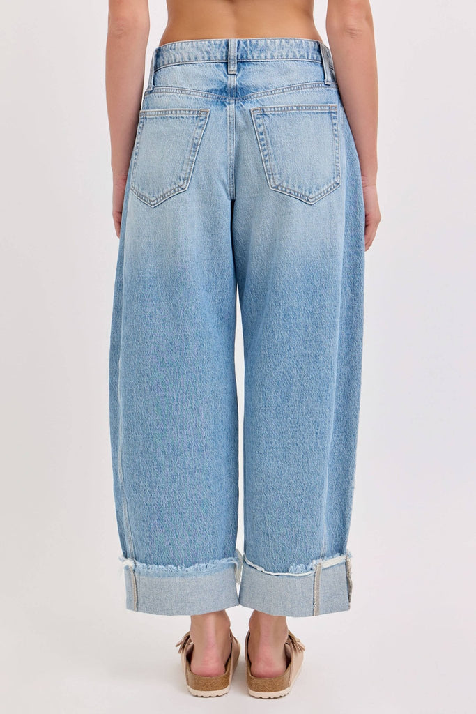 Mid Waist Barrel Leg with Cuff - Main Street Threads