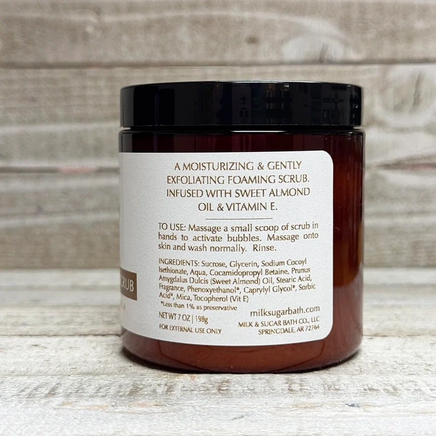 Milk & Sugar Bath Co Foaming Sugar Scrub - Main Street Threads