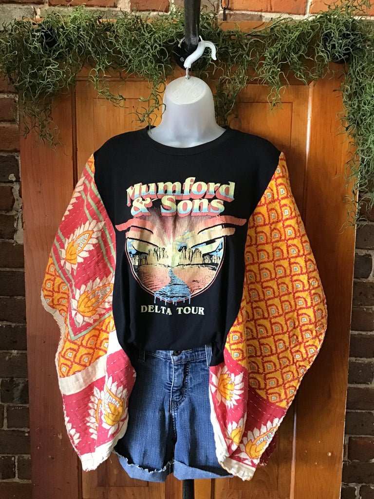 Mumford & Sons kantha poncho - Main Street Threads
