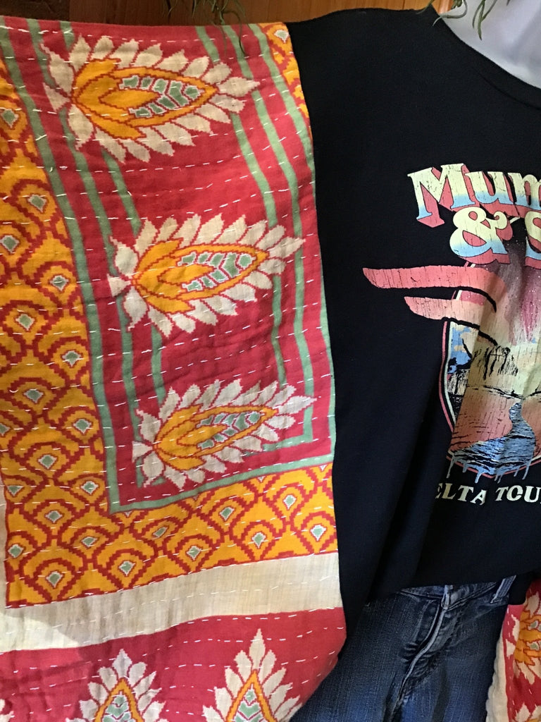 Mumford & Sons kantha poncho - Main Street Threads