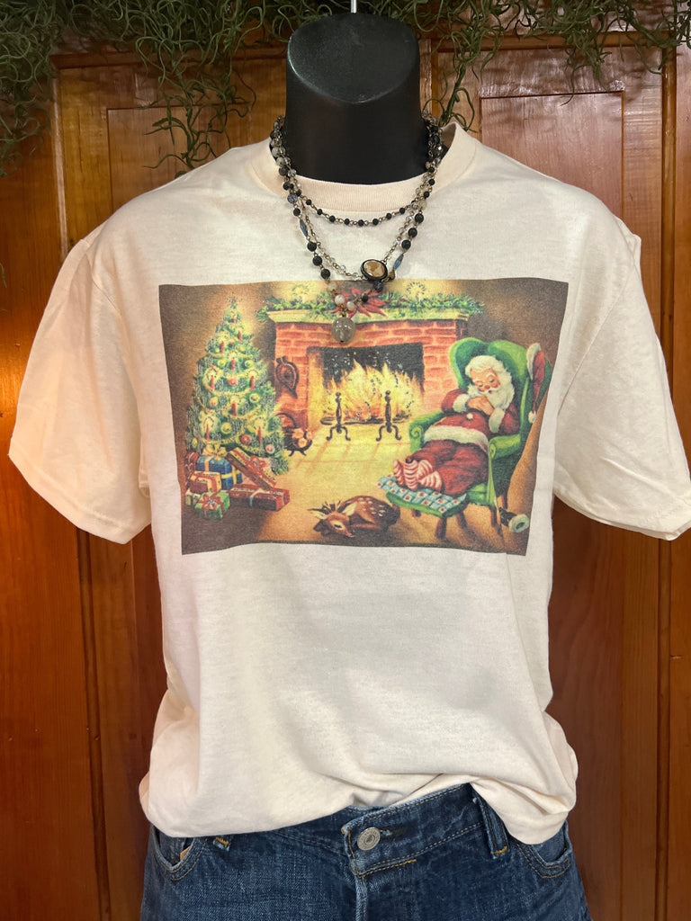 Napping Santa graphic tee - Main Street Threads