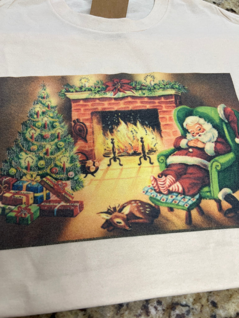 Napping Santa graphic tee - Main Street Threads