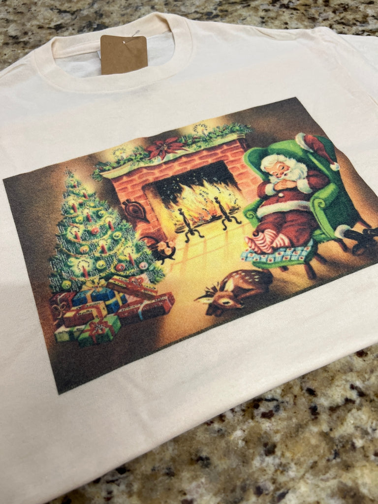 Napping Santa graphic tee - Main Street Threads
