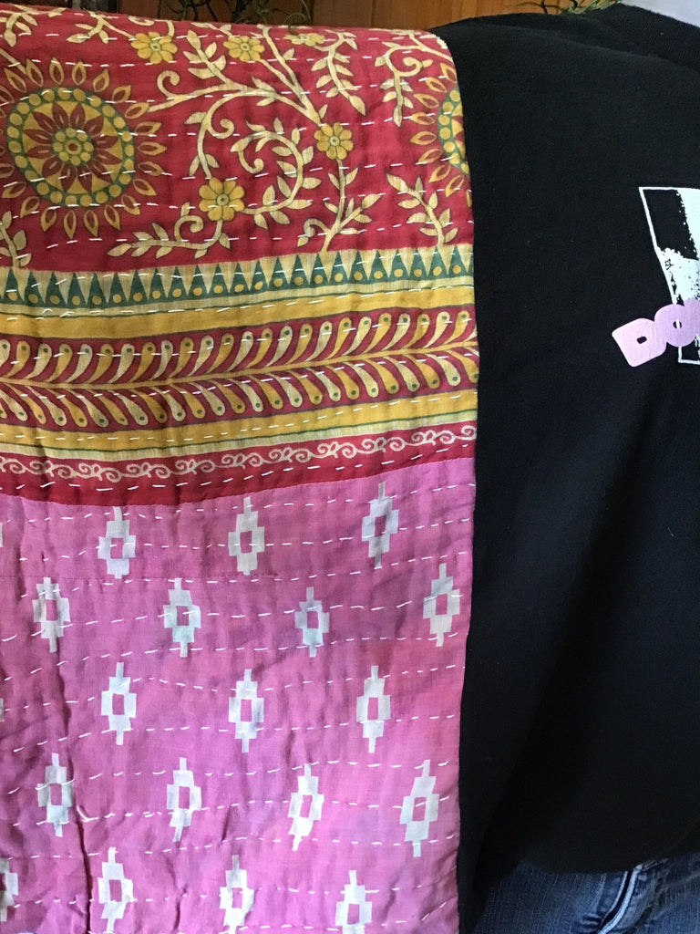 Natalie Jane kantha poncho - Main Street Threads
