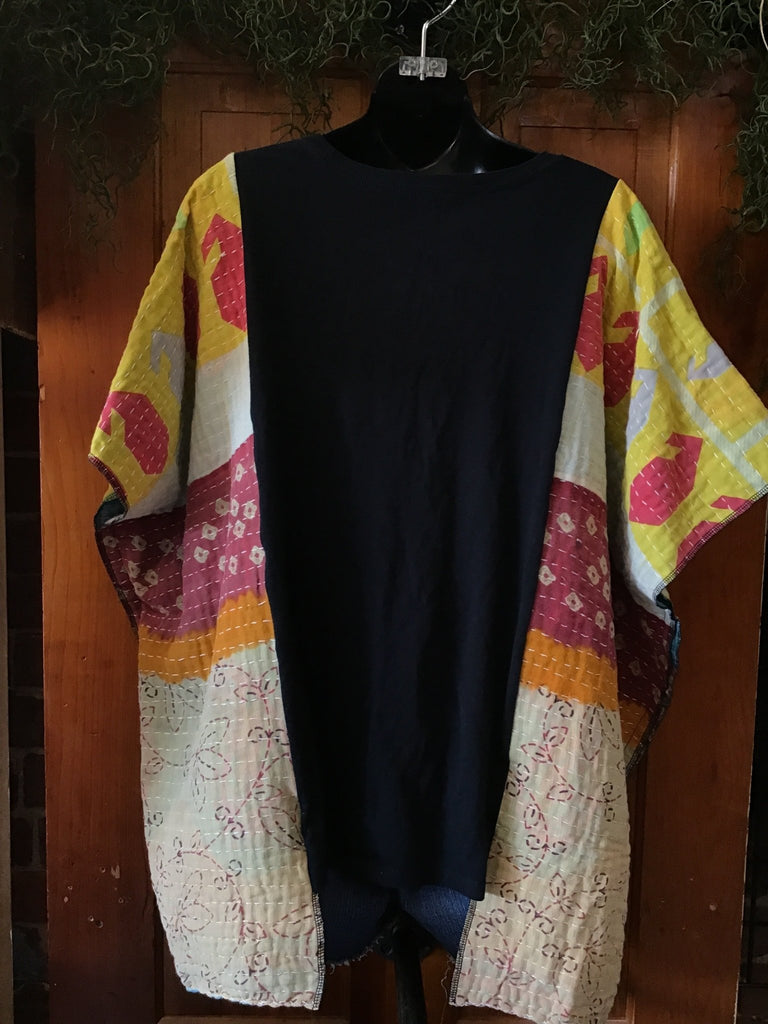 New Kids on the Block kantha poncho - Main Street Threads