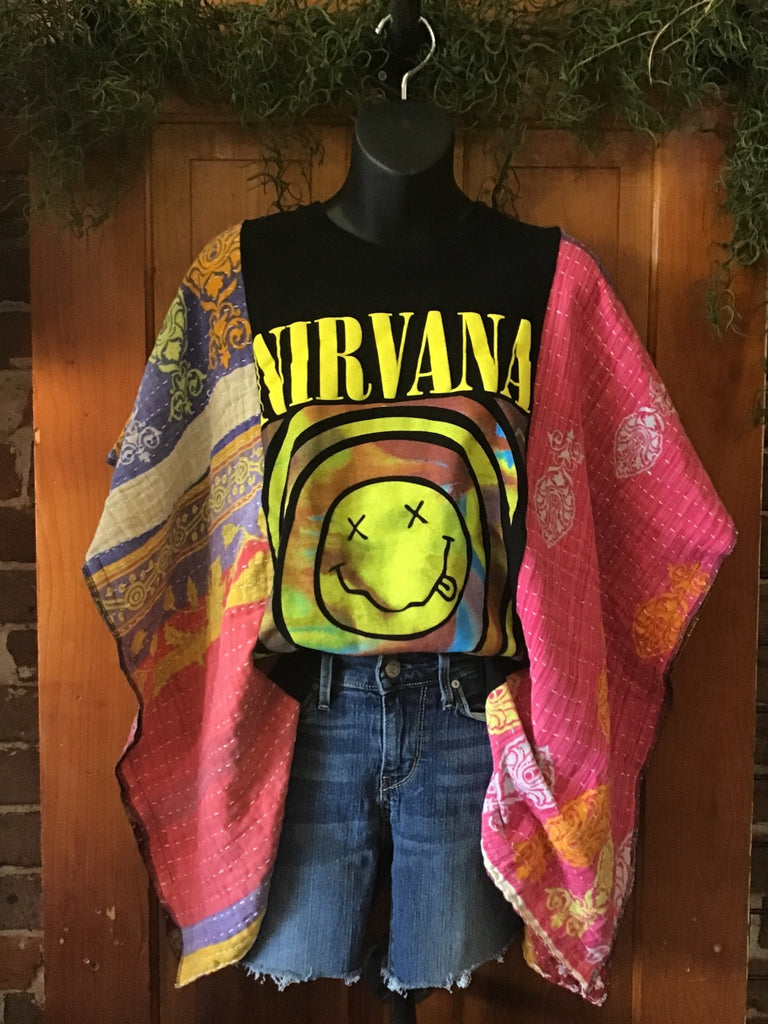 Nirvana kantha poncho - Main Street Threads