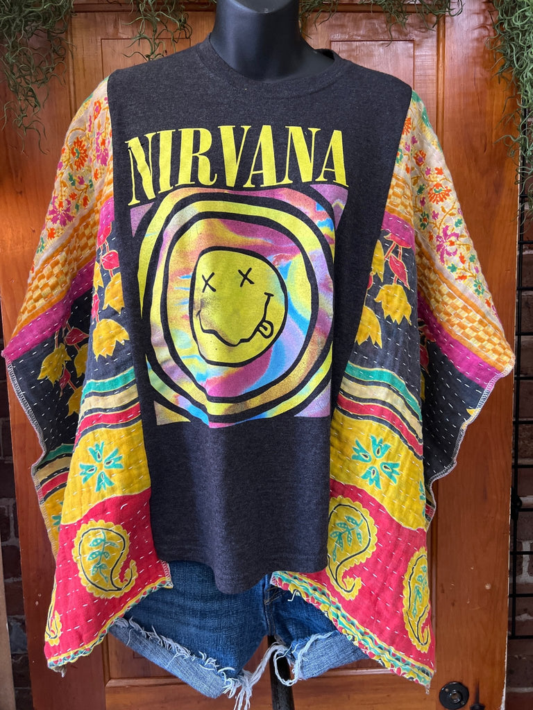 Nirvana kantha poncho - Main Street Threads