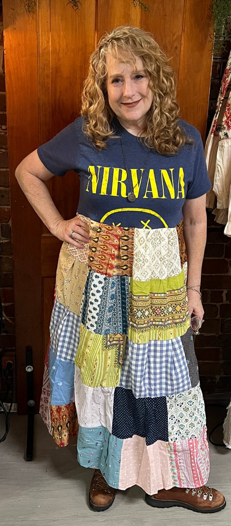 Nirvana patchwork maxi dress - Main Street Threads