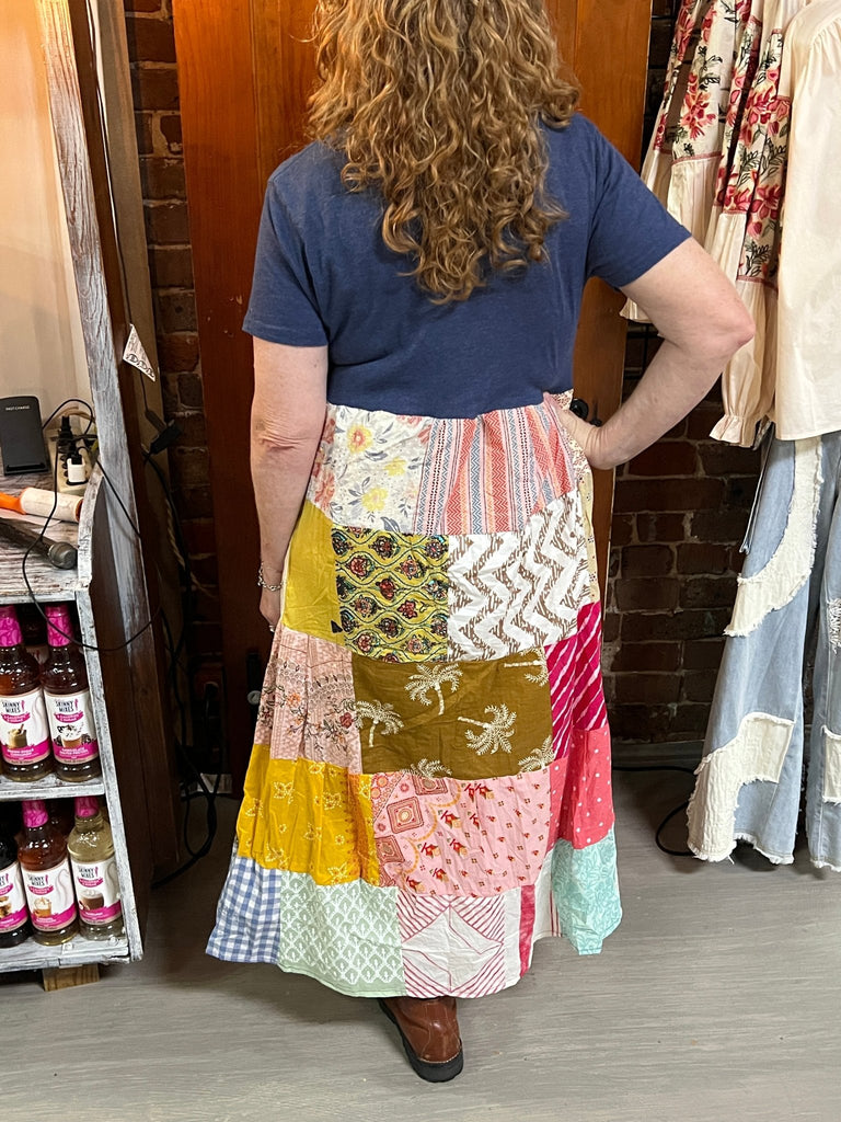 Nirvana patchwork maxi dress - Main Street Threads