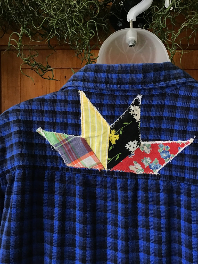 Patchwork Upcycled Plaid Flannel - Main Street Threads