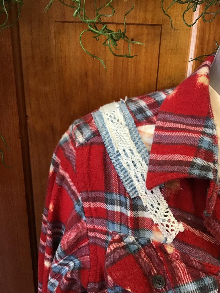 Patchwork Upcycled Plaid Flannel - Main Street Threads