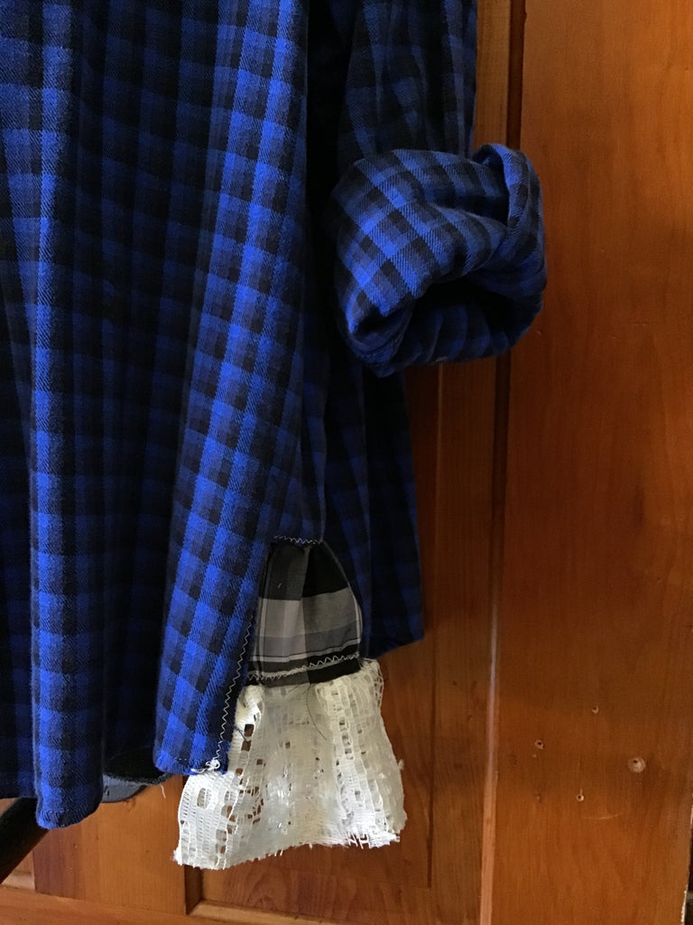 Patchwork Upcycled Plaid Flannel - Main Street Threads