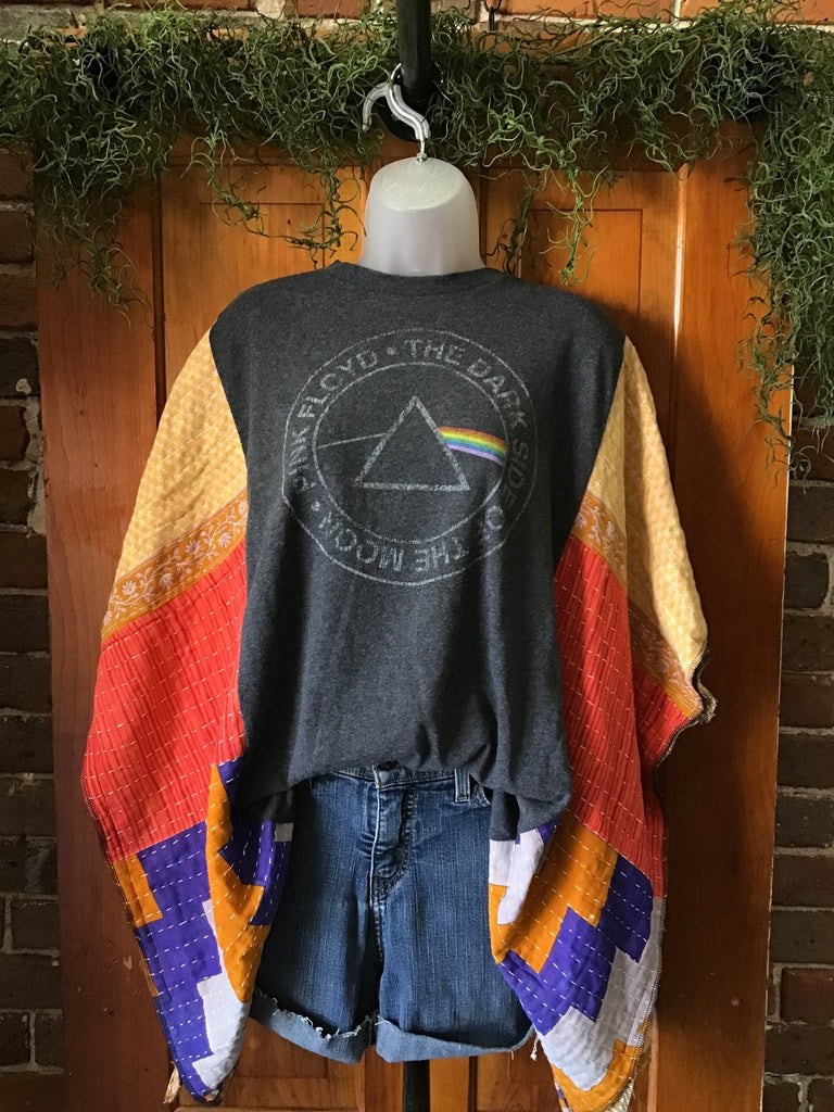 Pink Floyd kantha poncho - Main Street Threads