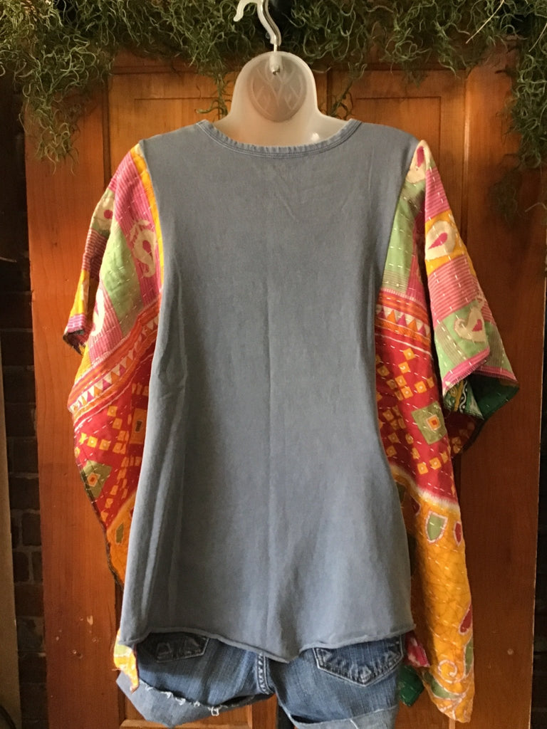 Pink Floyd kantha poncho - Main Street Threads
