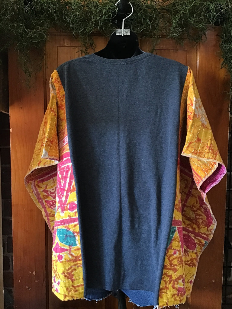 Pink Floyd kantha poncho - Main Street Threads