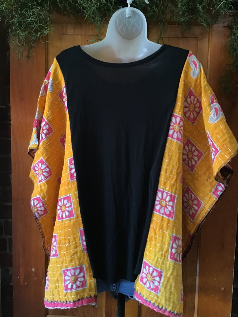 Pink Floyd kantha poncho - Main Street Threads