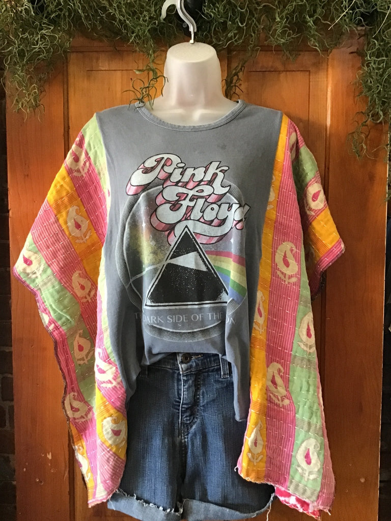Pink Floyd kantha poncho - Main Street Threads