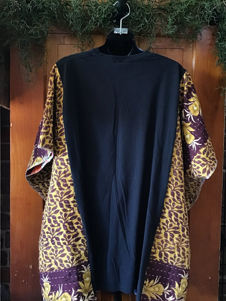Pink Floyd “The Wall” kantha poncho - Main Street Threads