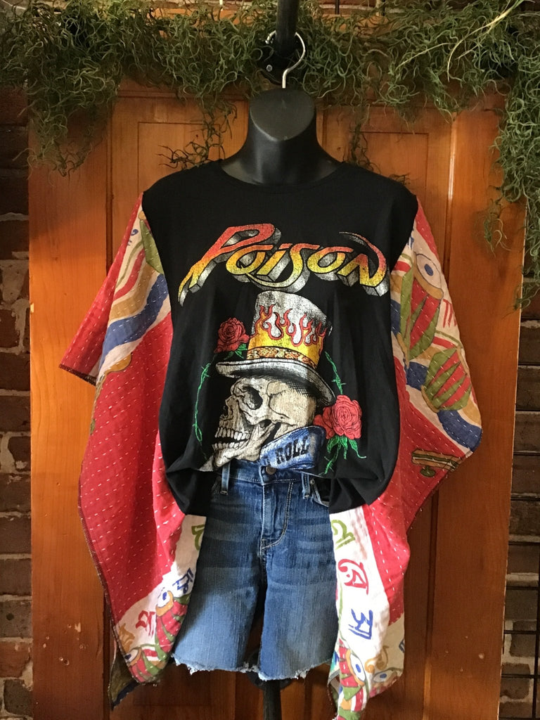 Poison kantha poncho - Main Street Threads