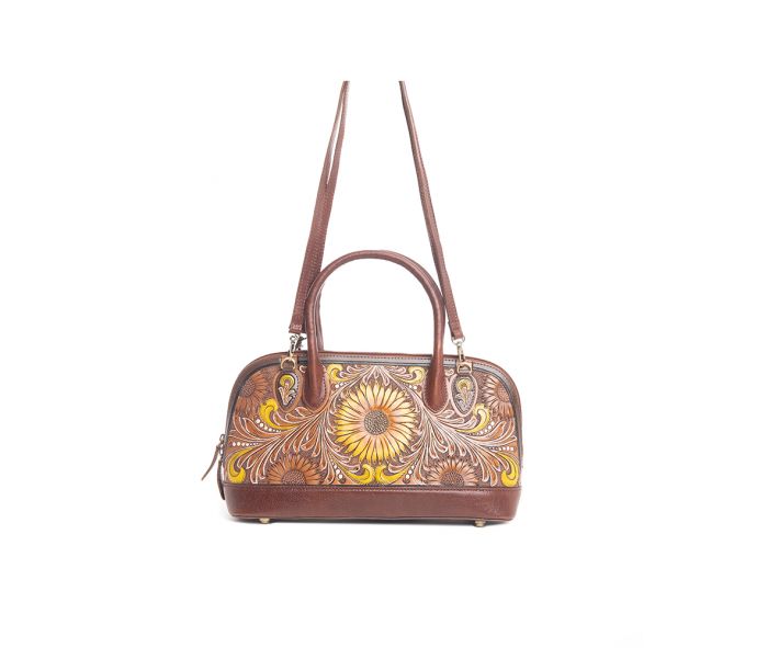 Pueblo Petals Hand - Tooled Bag - Main Street Threads