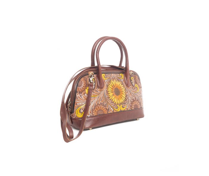 Pueblo Petals Hand - Tooled Bag - Main Street Threads