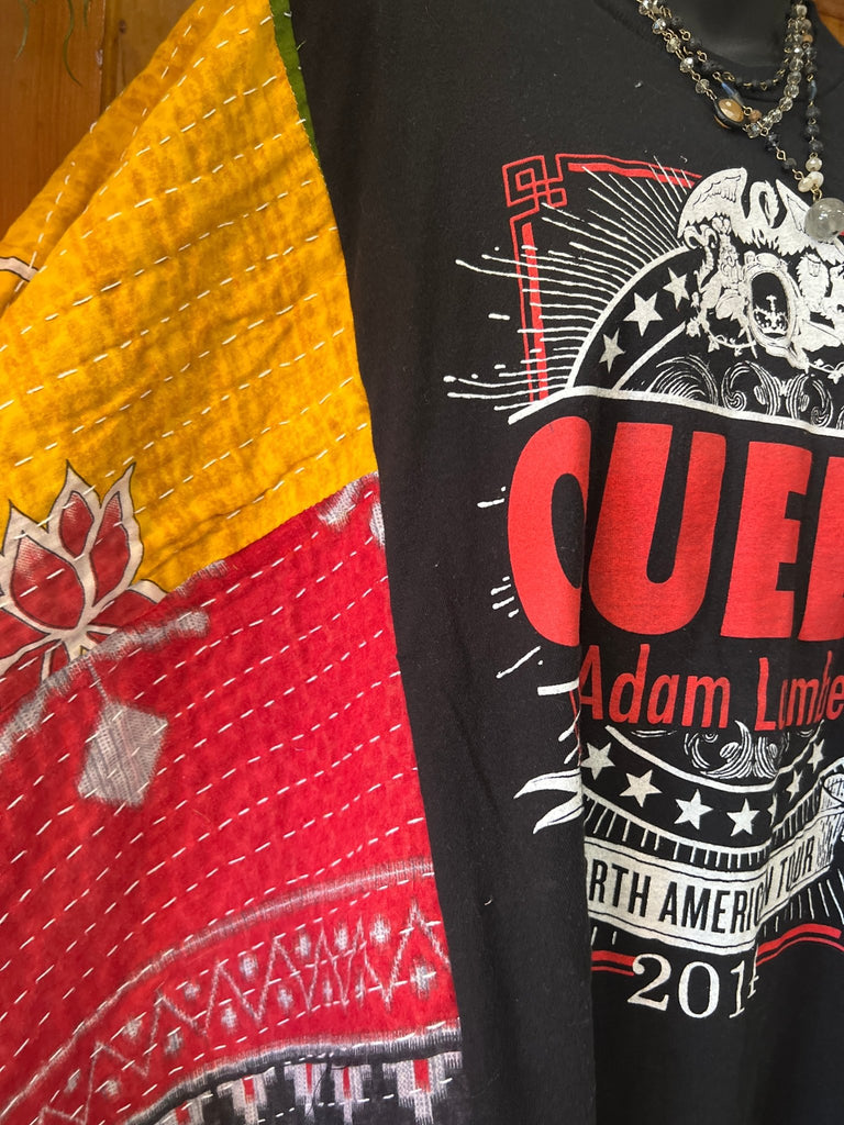 Queen + Adam Lambert kantha poncho - Main Street Threads