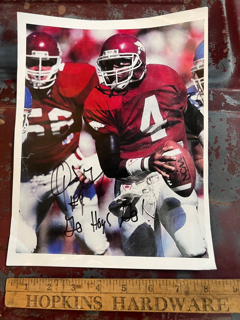 Quinn Grovey Signed Photograph Arkansas Razorback - Main Street Threads