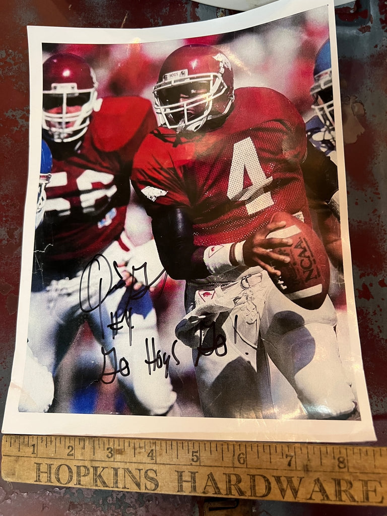 Quinn Grovey Signed Photograph Arkansas Razorback - Main Street Threads