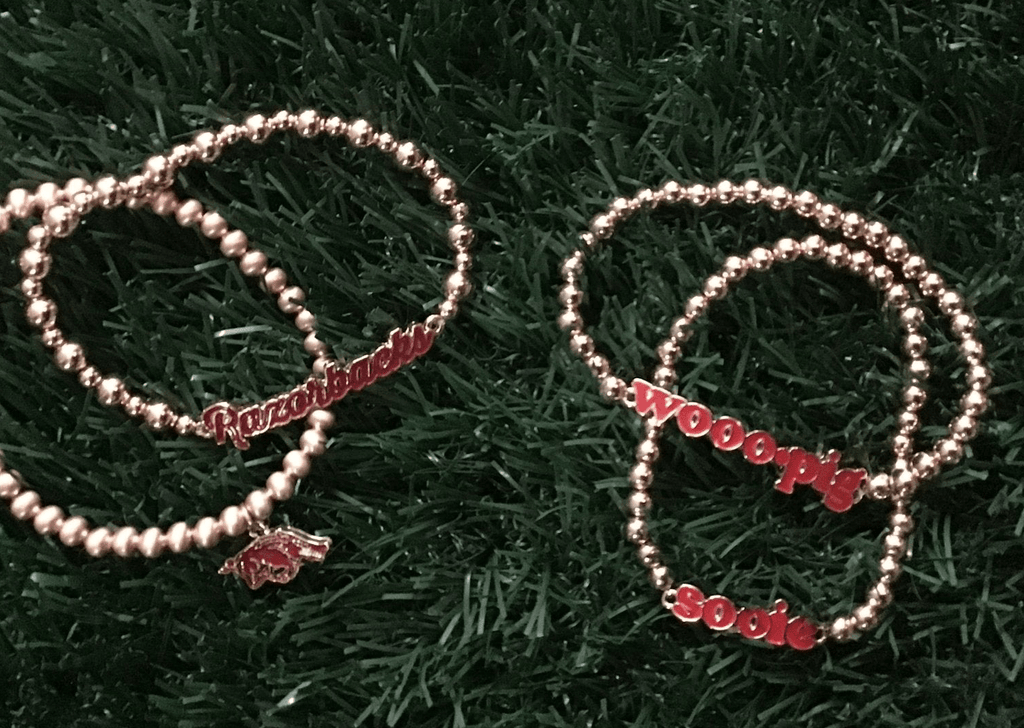 Razorback Bead Ball stretch bracelet - Main Street Threads