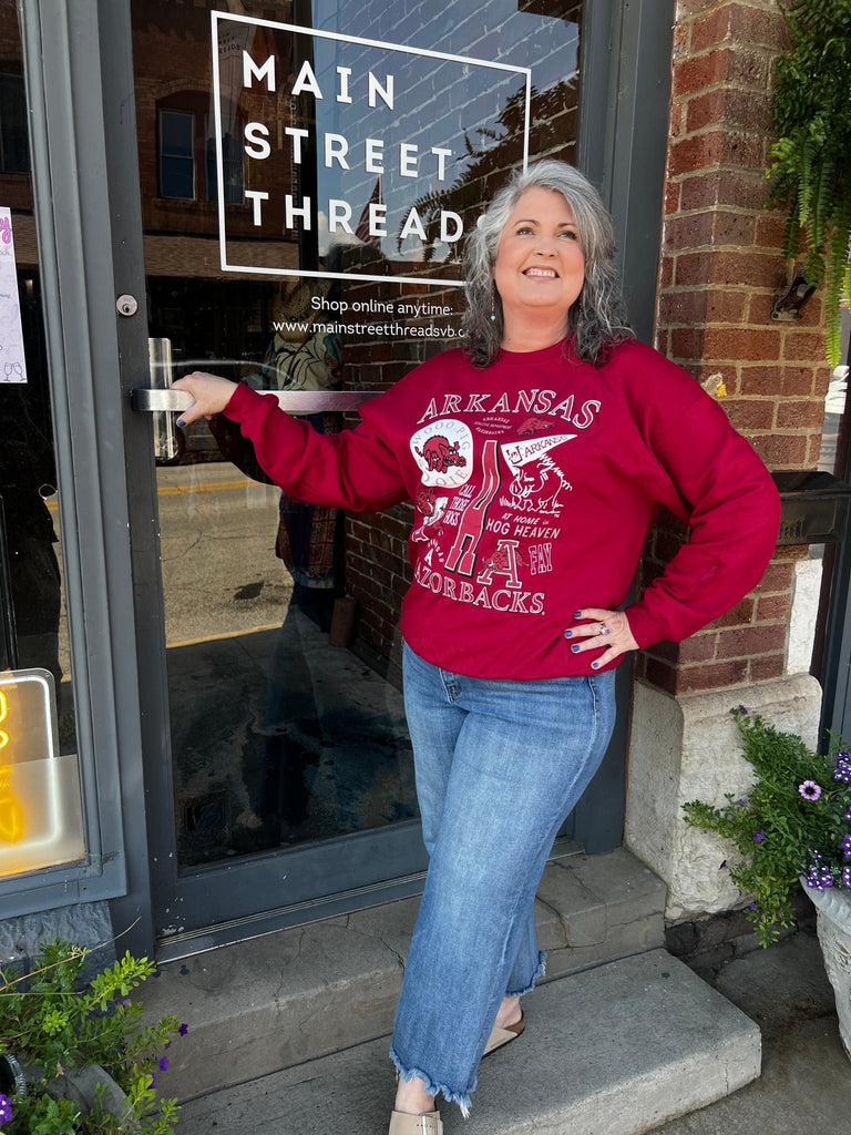 Razorbacks through the years Sweatshirt - Main Street Threads