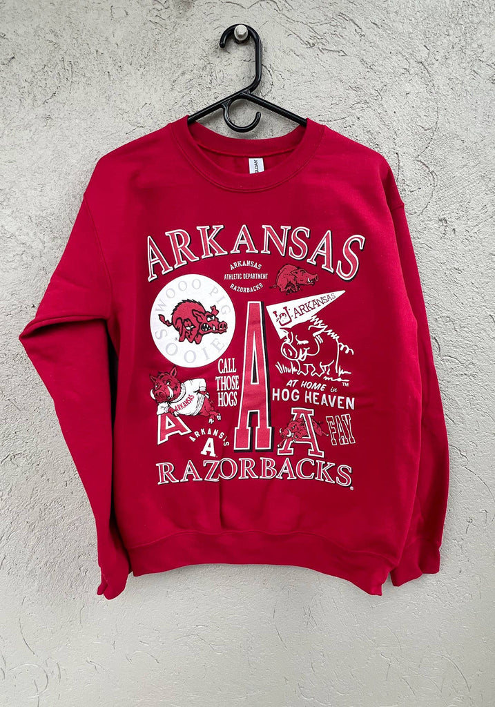 Razorbacks through the years Sweatshirt - Main Street Threads