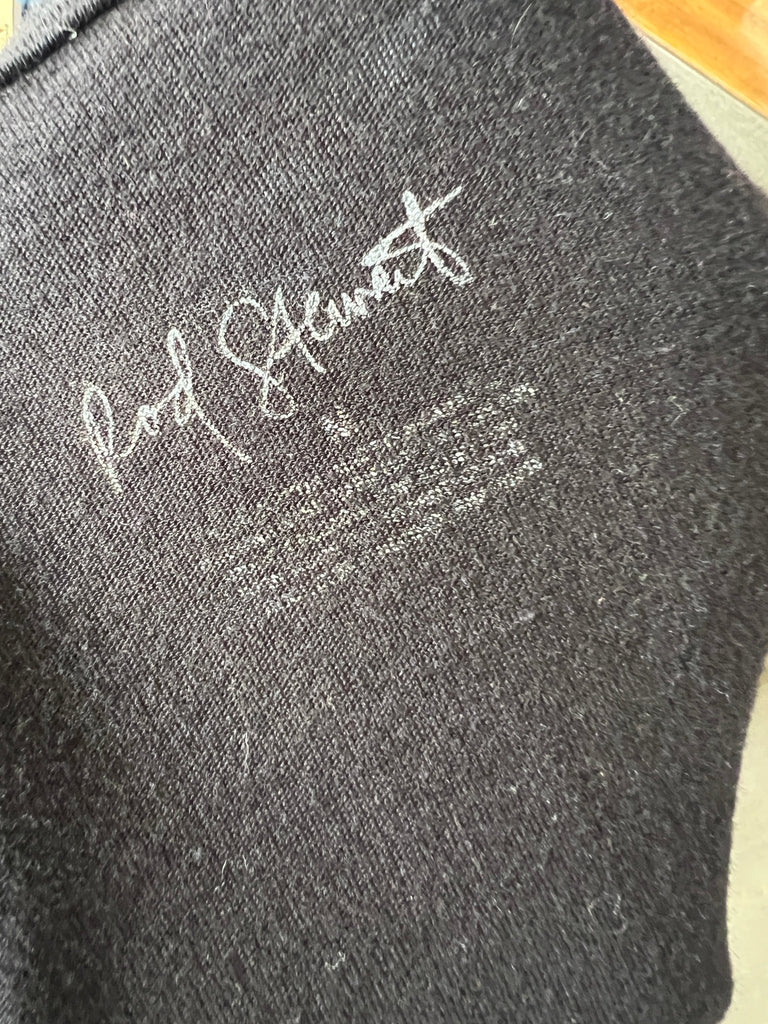 Rod Stewart upcycled Kantha ruffle sleeve festival tee - Main Street Threads