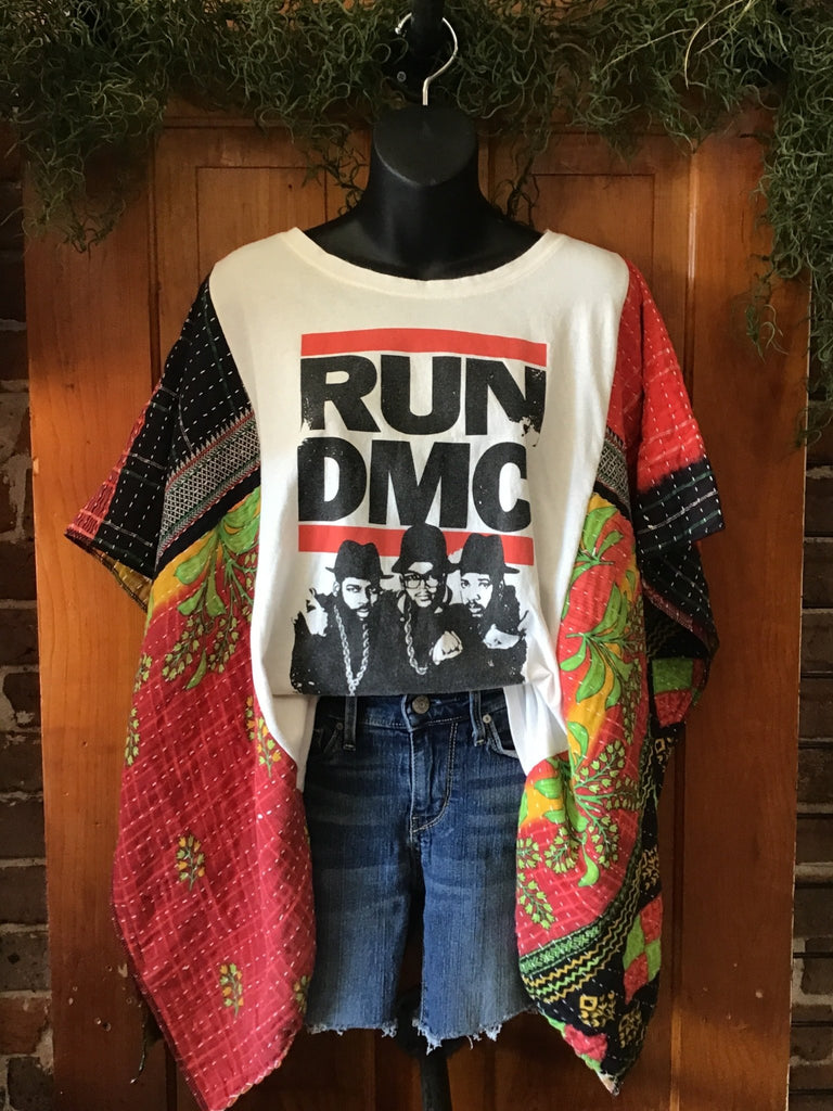Run D.M.C. kantha poncho - Main Street Threads