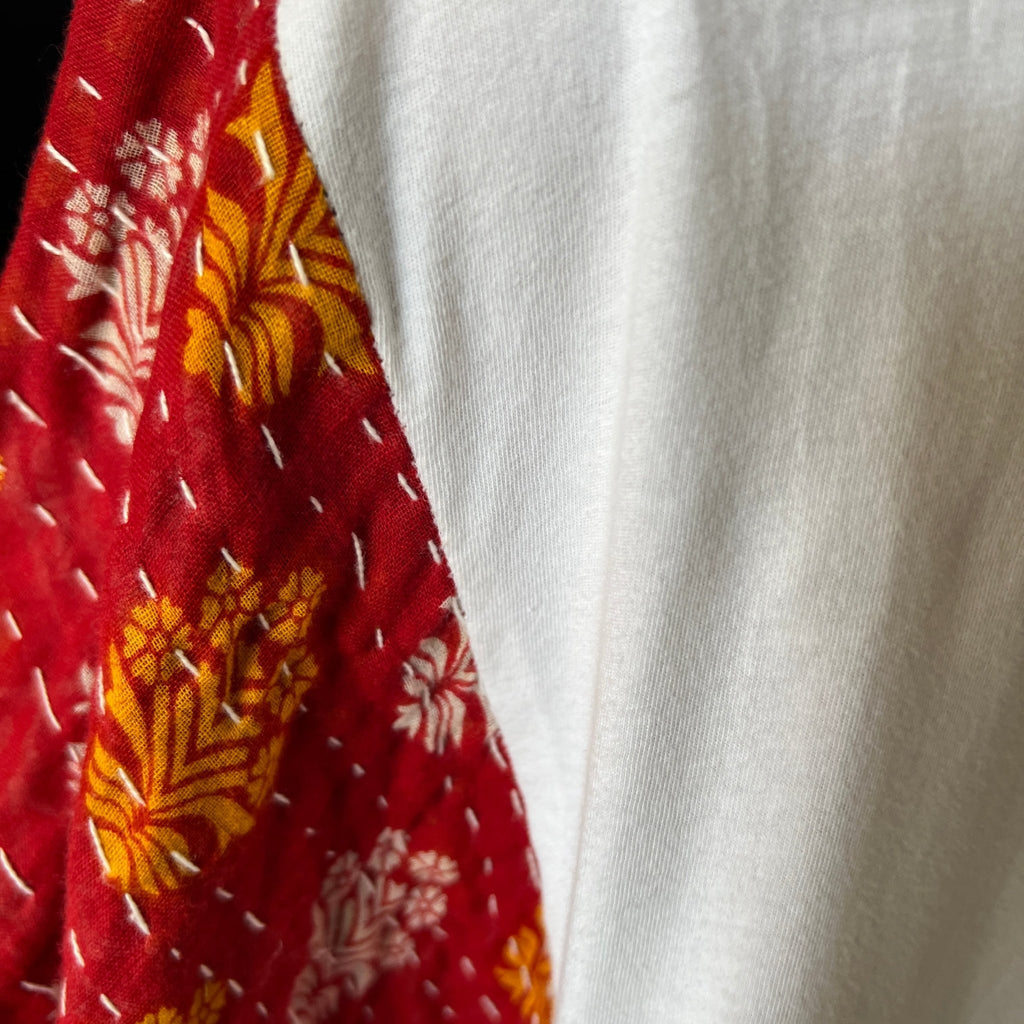 Run DMC upcycled kantha poncho - Main Street Threads