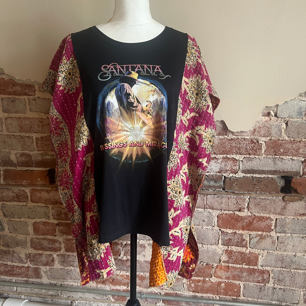 Santana Kantha poncho - Main Street Threads