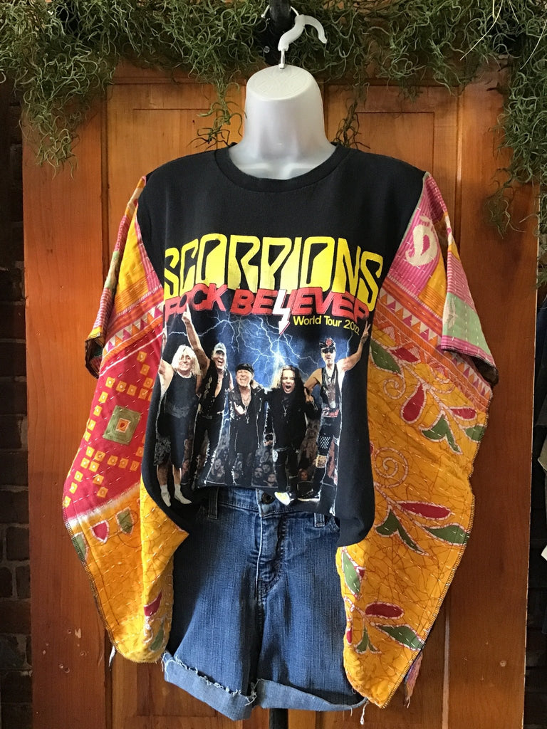 Scorpions kantha poncho - Main Street Threads